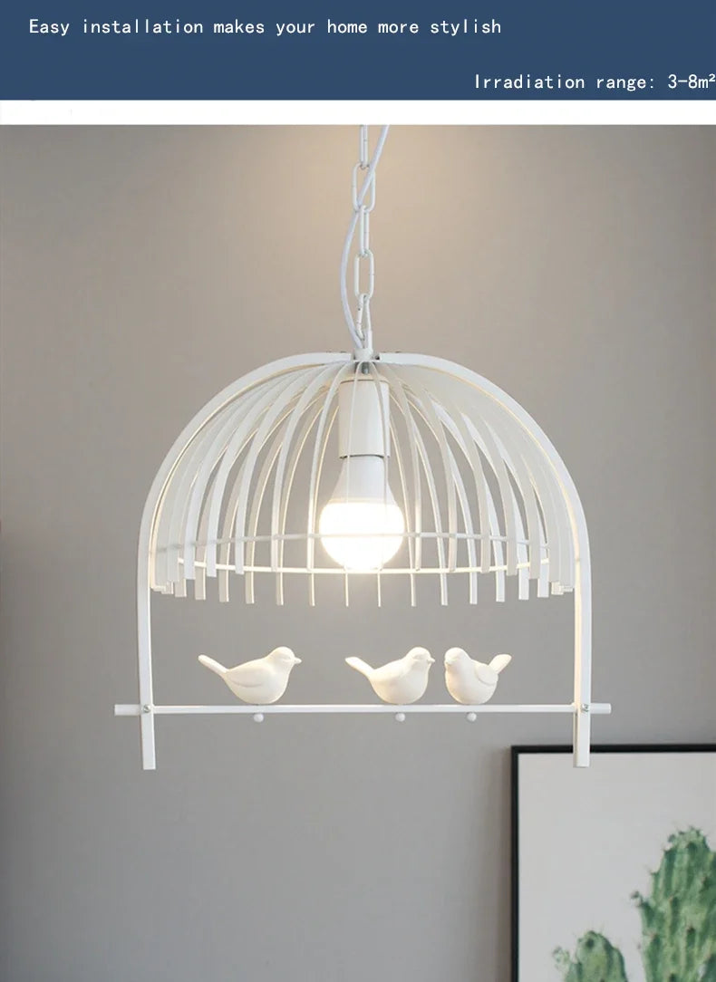 Retro Bird Cage Chandelier