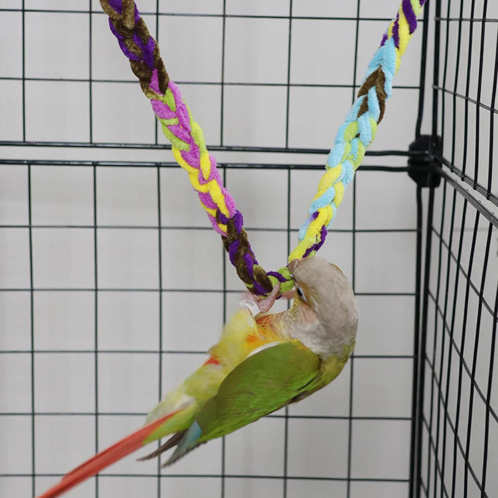 Bird Rope Bridge Swing Toy