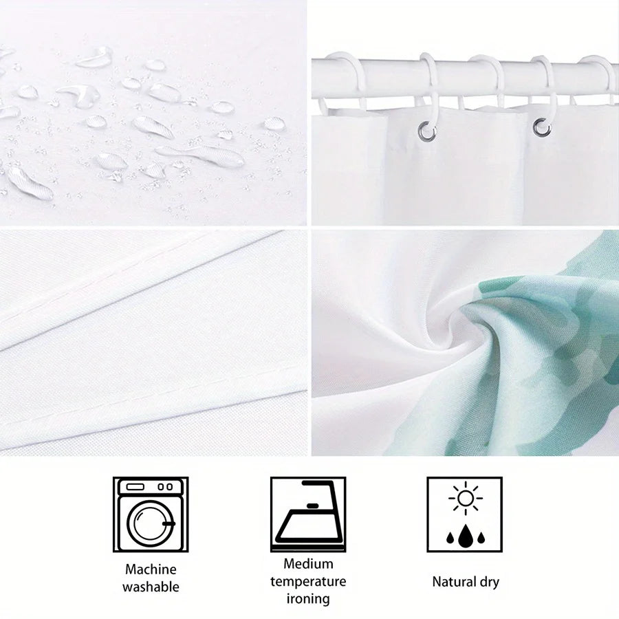 Tropical Parrot Shower Curtain - Waterproof