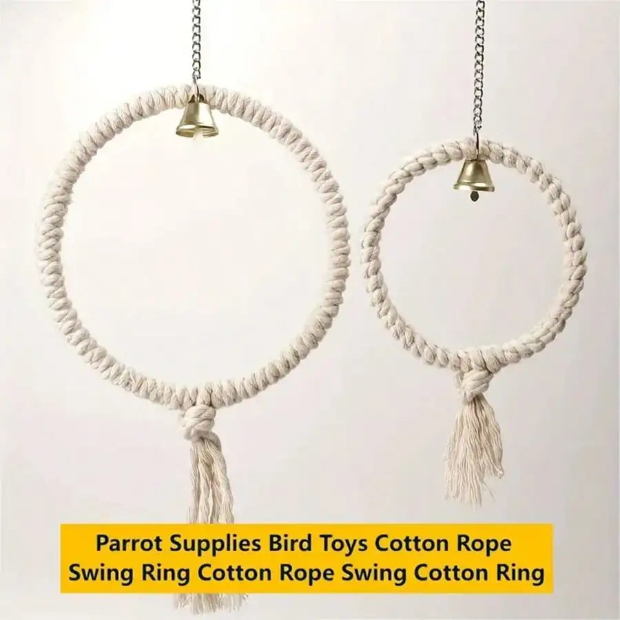 Hemp Rope Ring with Bell