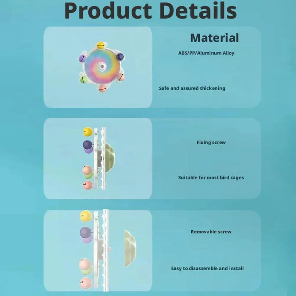 Parrot Rotating Spinner Wheel Toy