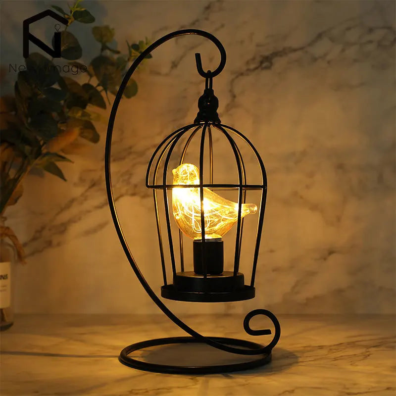 Birdcage Decorative Table Lamp