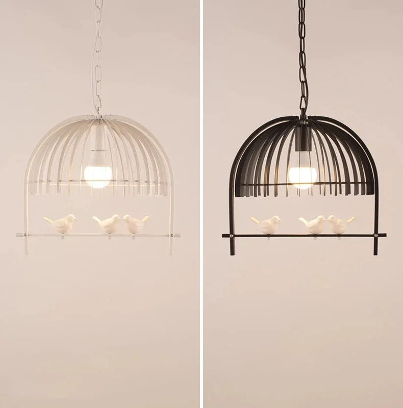 Retro Bird Cage Chandelier