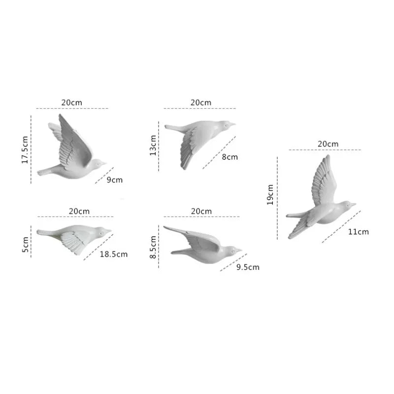 3D Bird Wall Hanging Decoration
