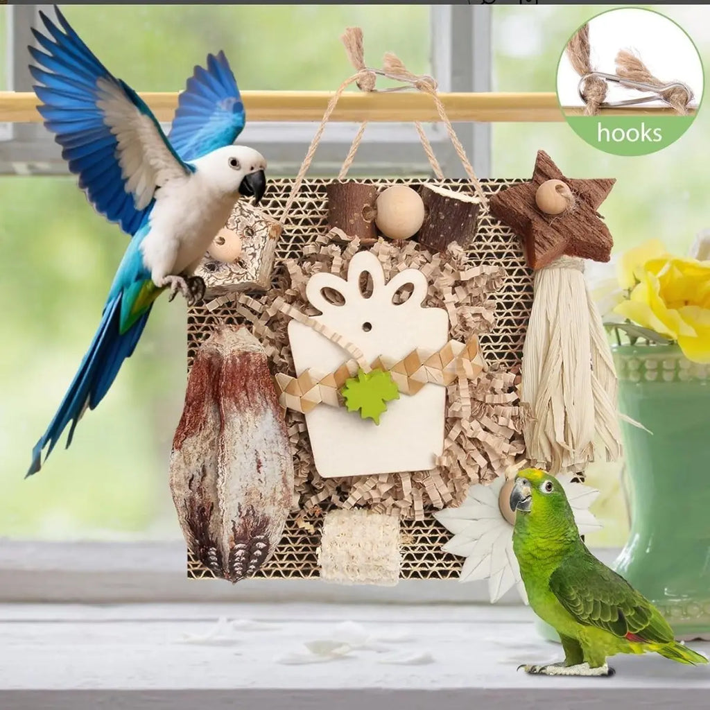 Cardboard Foraging Toy for Parrots & Parakeets