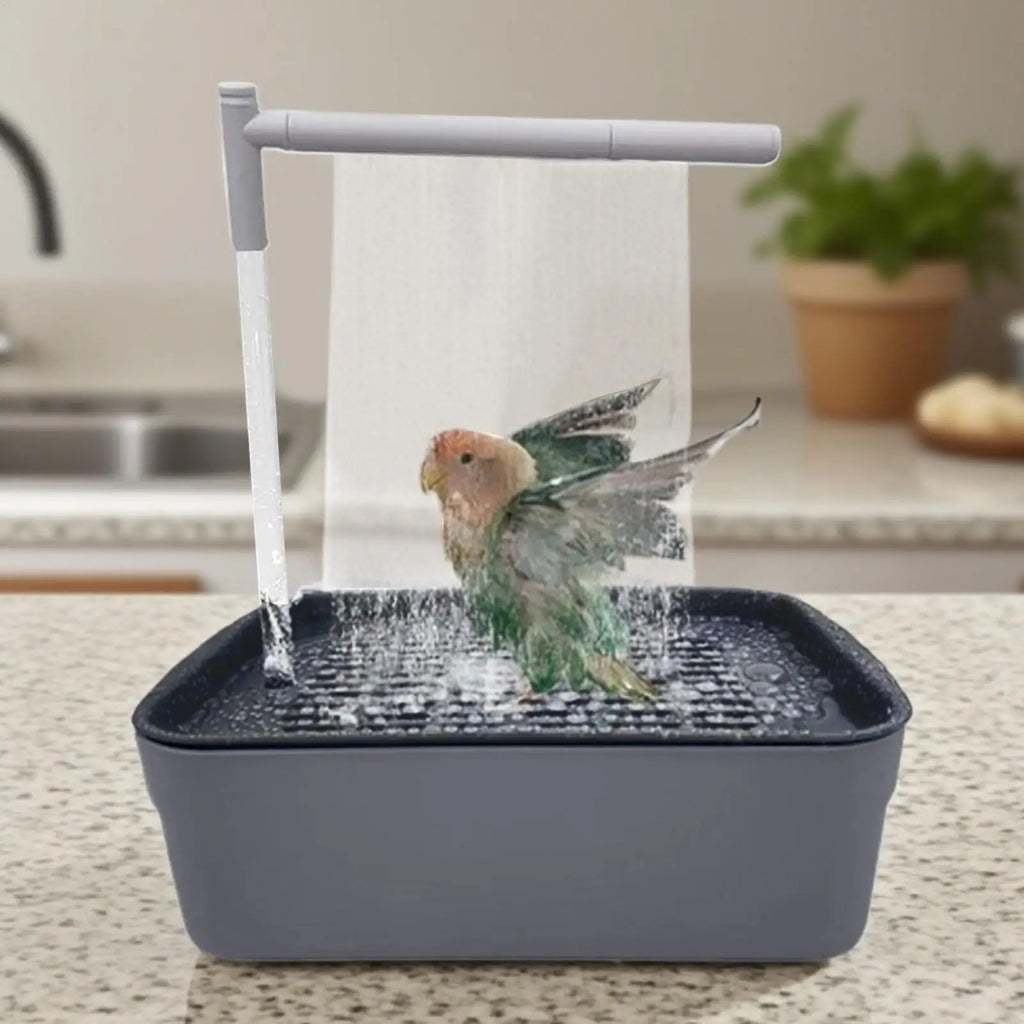 Rechargeable Parrot Shower Bath with Circulating Faucet