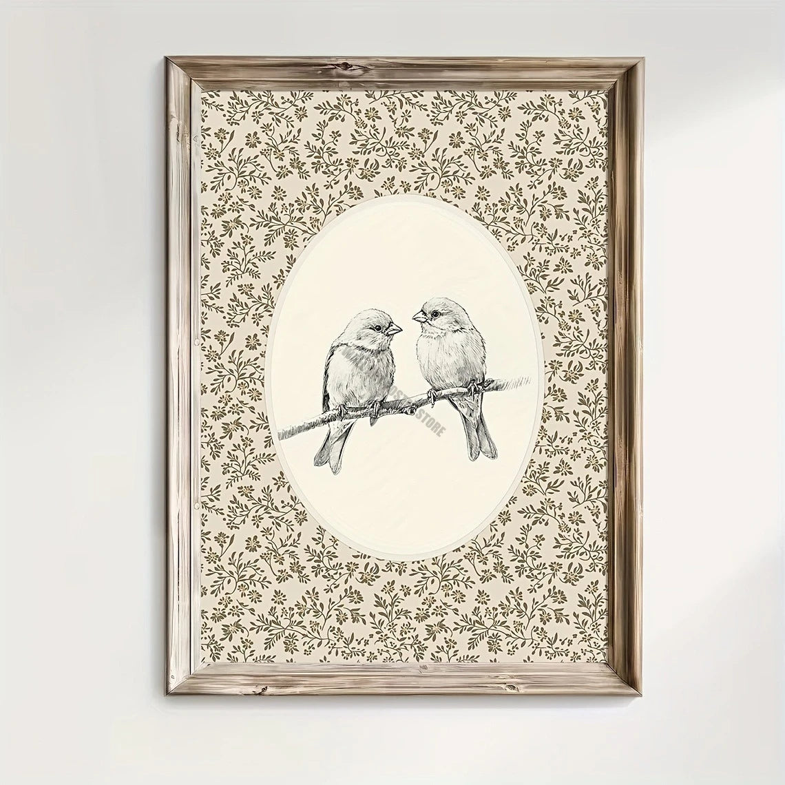 Vintage Bird Art Print - Canvas Poster