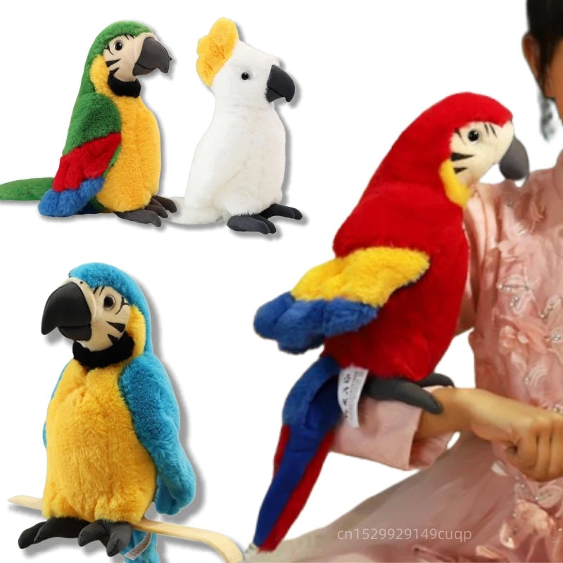 Lifelike Parrot Plush Toy (25cm)