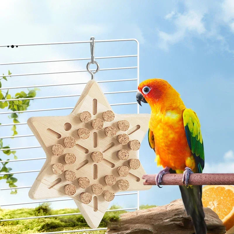 Natural Wooden Cork Puzzle Toy