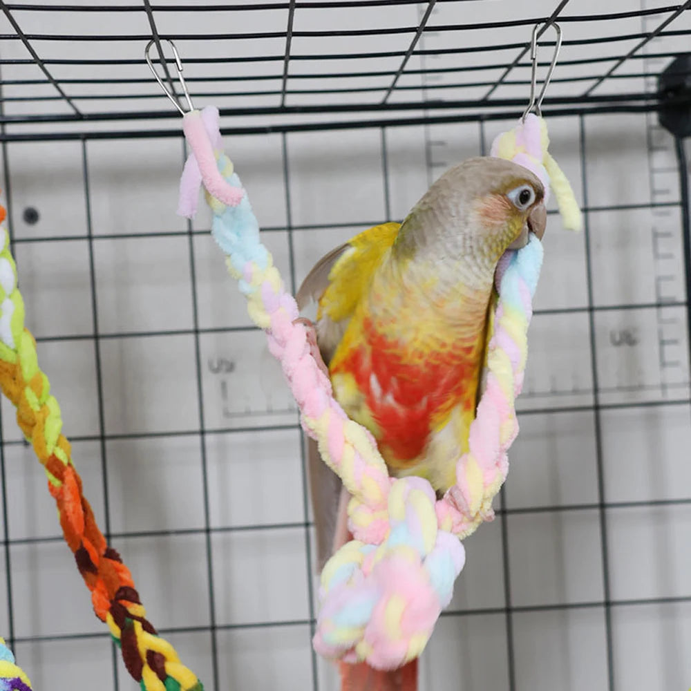 Bird Rope Bridge Swing Toy