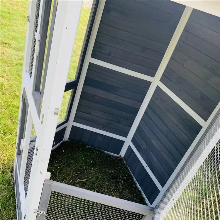 Wooden Outdoor Bird Aviary - Large Parakeet Cage