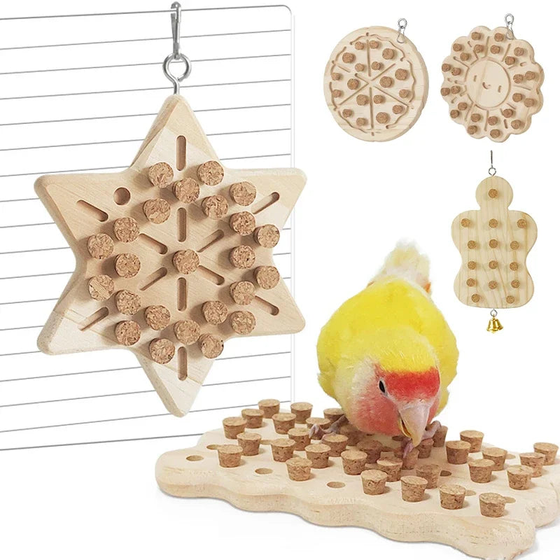 Natural Wooden Cork Puzzle Toy