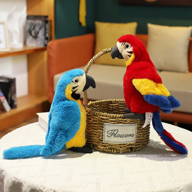 Lifelike Parrot Plush Toy (25cm)