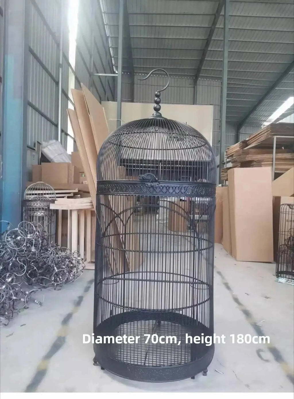 Extra Large Cylindrical Bird Cage - European Style