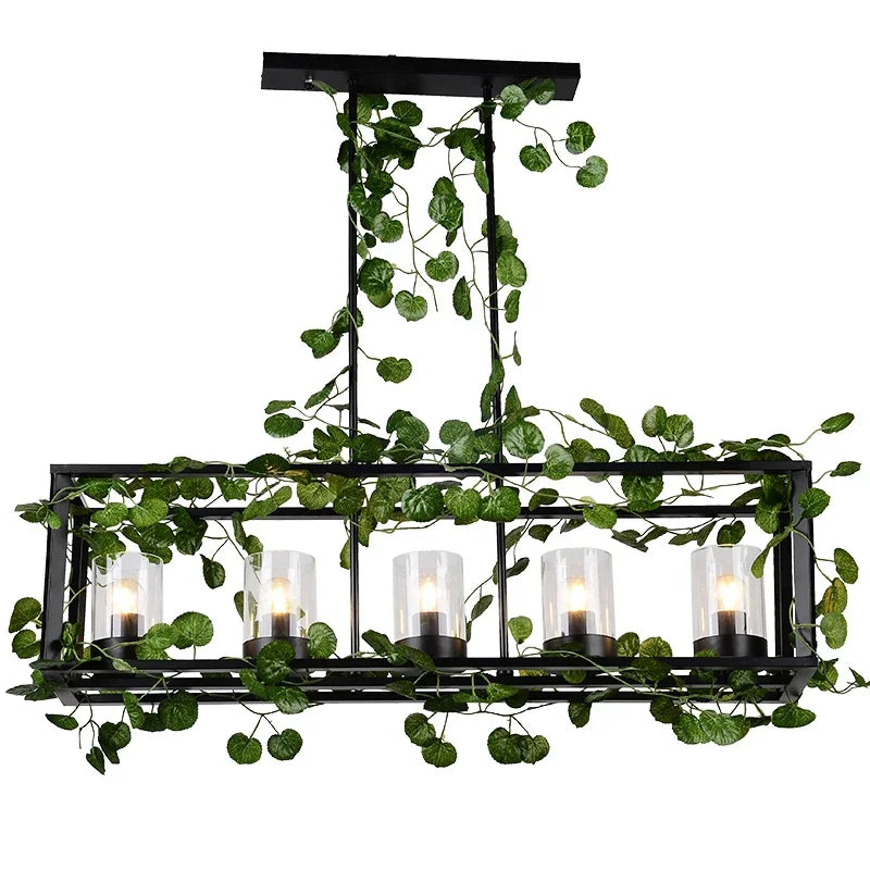 Retro Birdcage Chandelier – Wrought Iron Edison Pendant Light