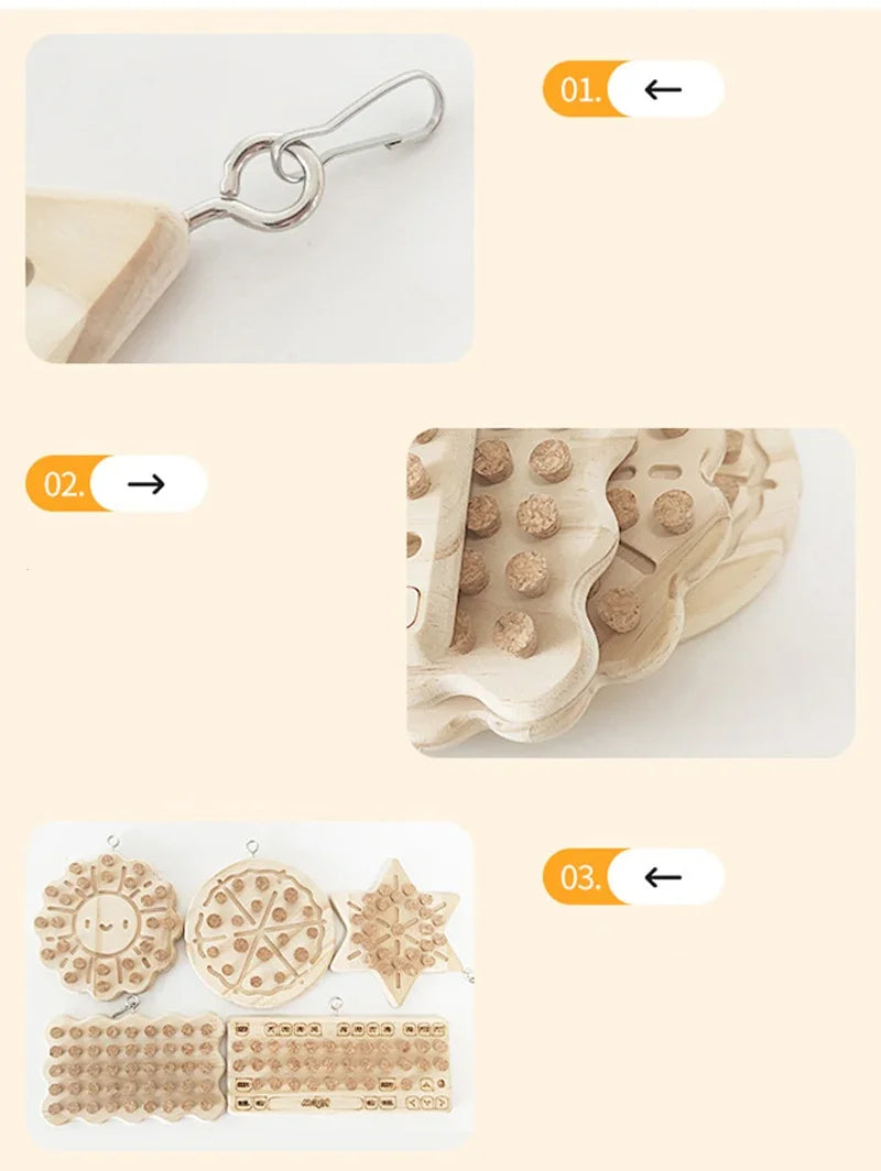 Natural Wooden Cork Puzzle Toy