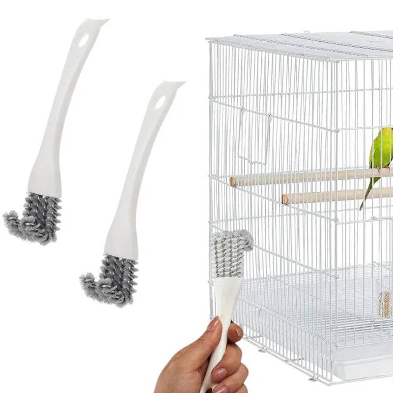 Bird Cage Cleaning Brush - Poop Remover Tool