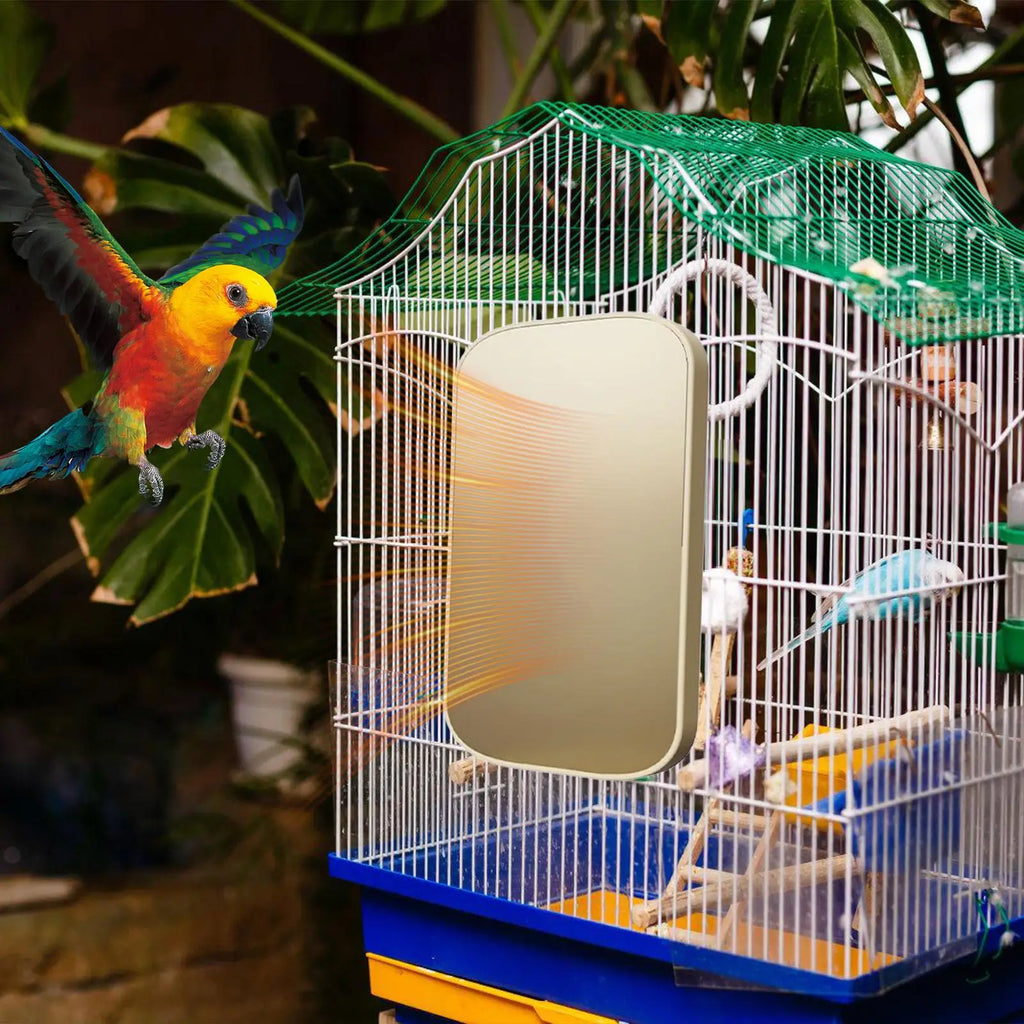 USB Bird Cage Heater with Anti-Bite Perch Stand