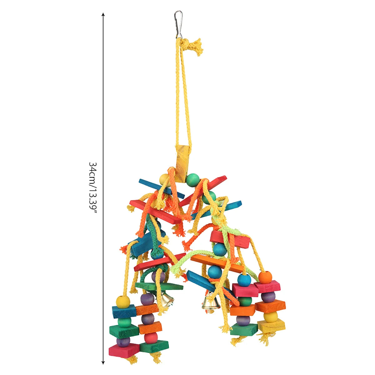 Colorful Wooden Parrot Chewing Toy
