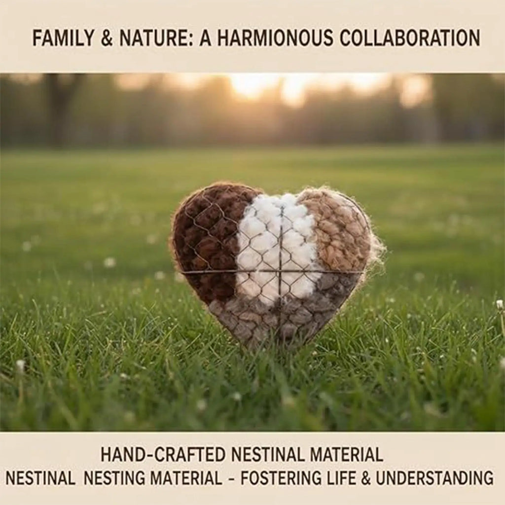 Heart-Shaped Bird Nesting Holder