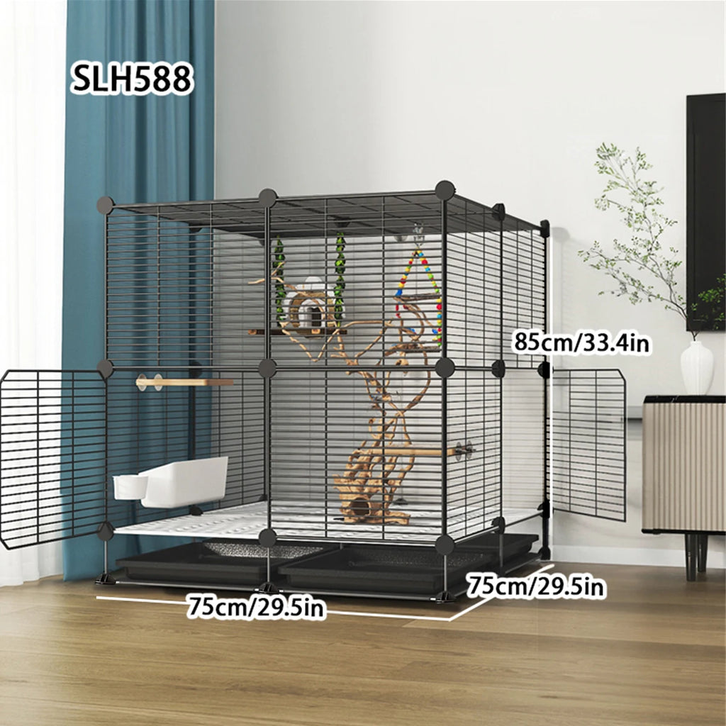 Large Multi-Layer Breeding Cage with Drawer