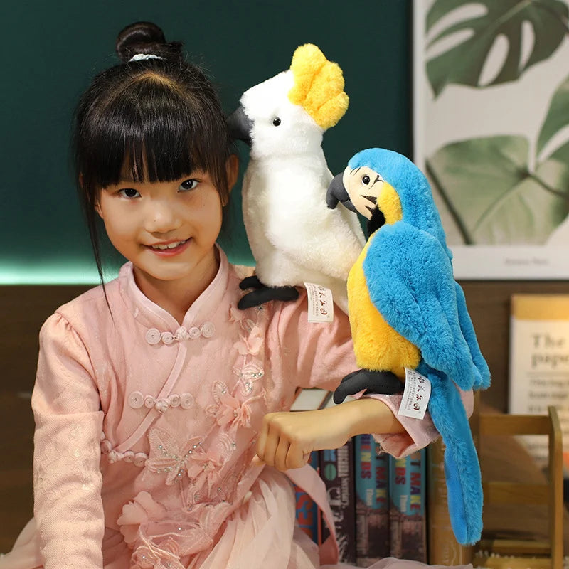 Lifelike Parrot Plush Toy (25cm)