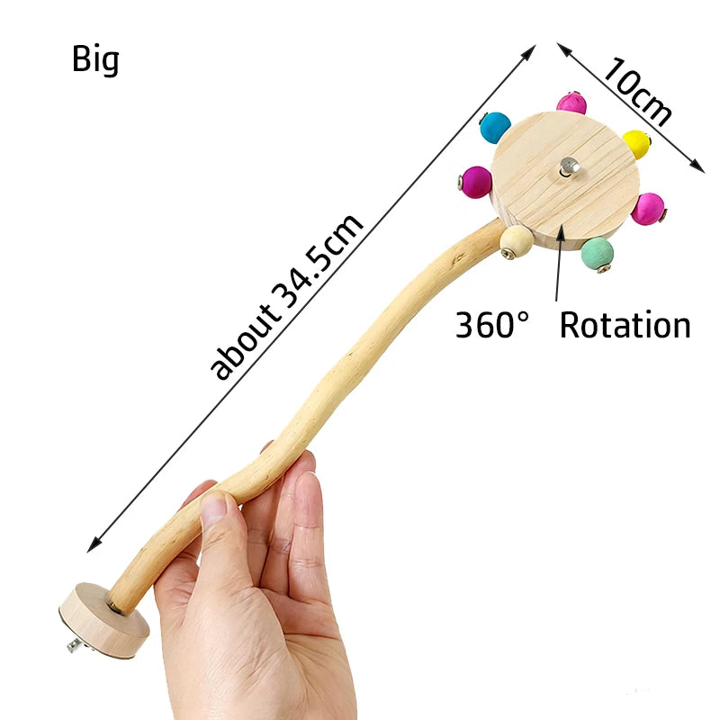 Rotating Windmill Foraging Toy for Parrots