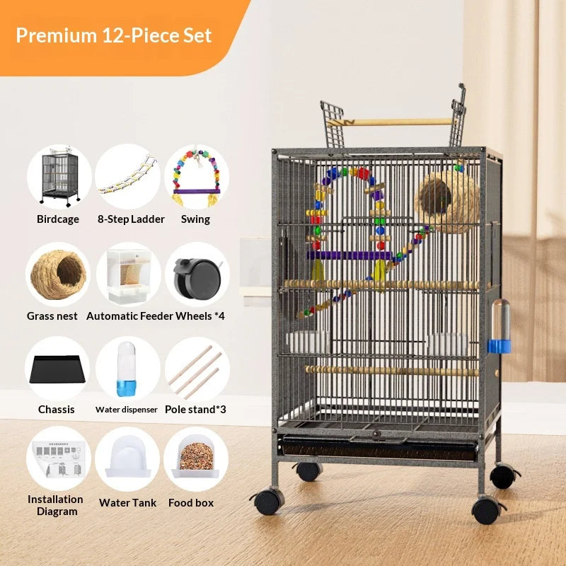 Luxury Powder Coated Breeding Cage - Multi Level