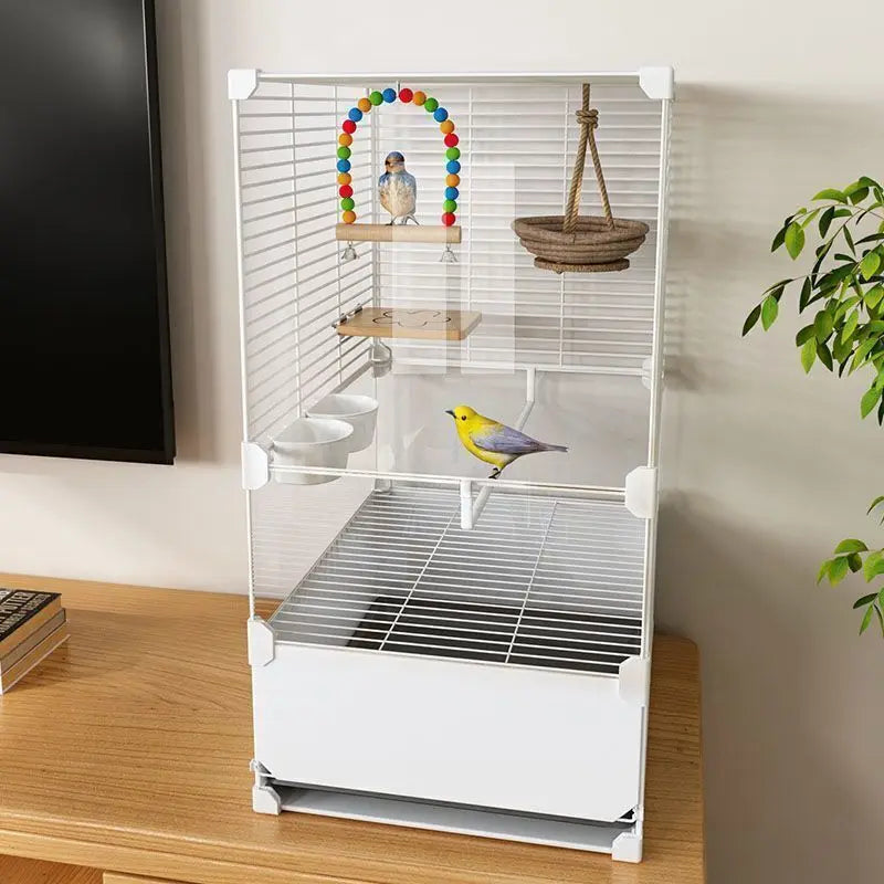 Splash-Proof Parrot Cage