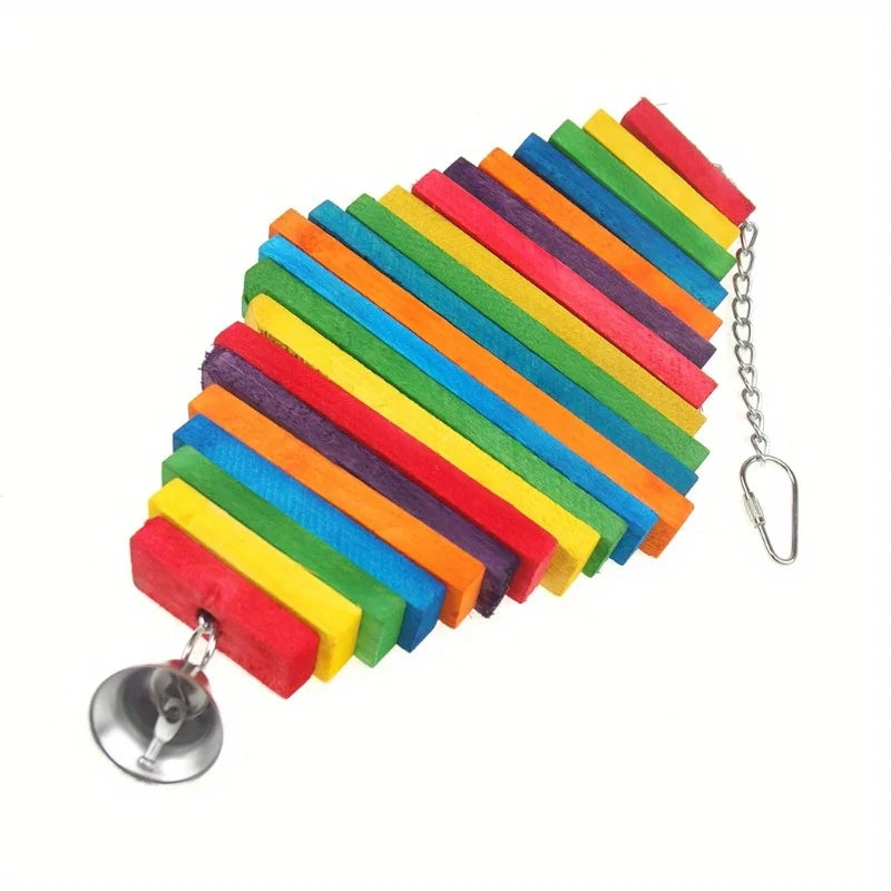 Rainbow Wood Block Chew Toy