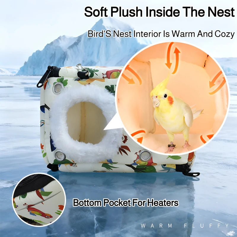 Soft Fluffy Hanging Nest House for Birds