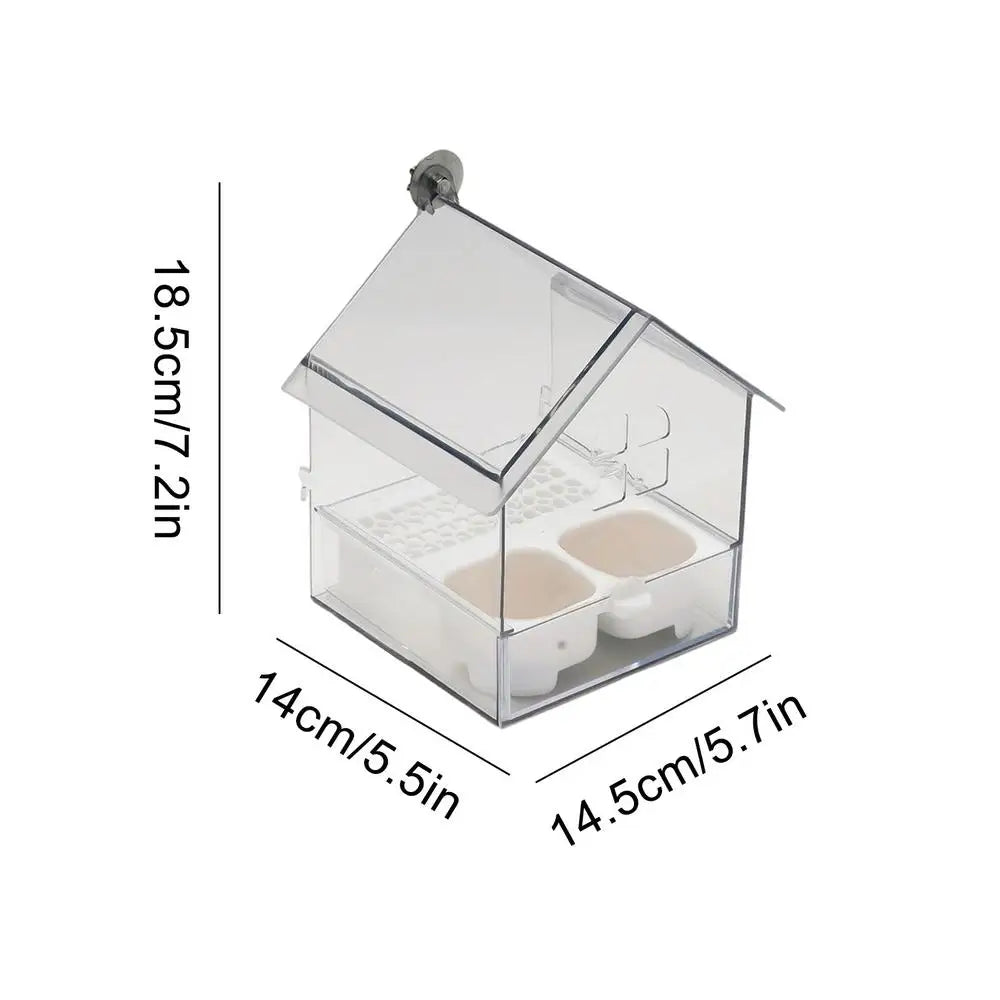 Anti-Scatter Bird Feeder & Bath