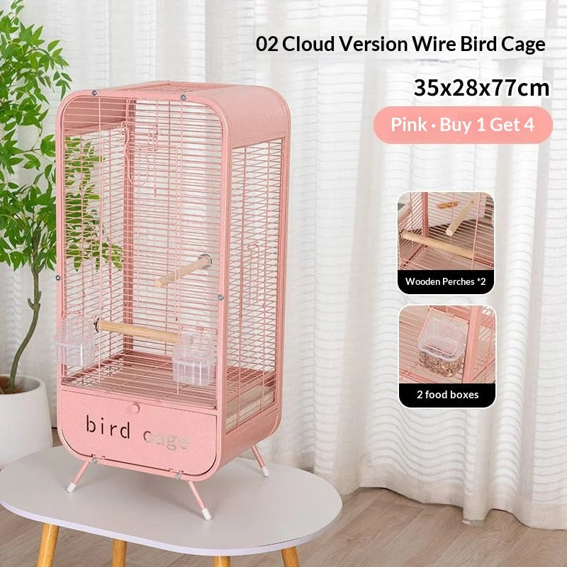 Large Metal Bird Cage with Removable Tray