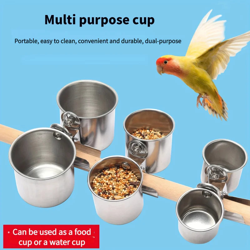 Clip-On Parrot Feeder Cup