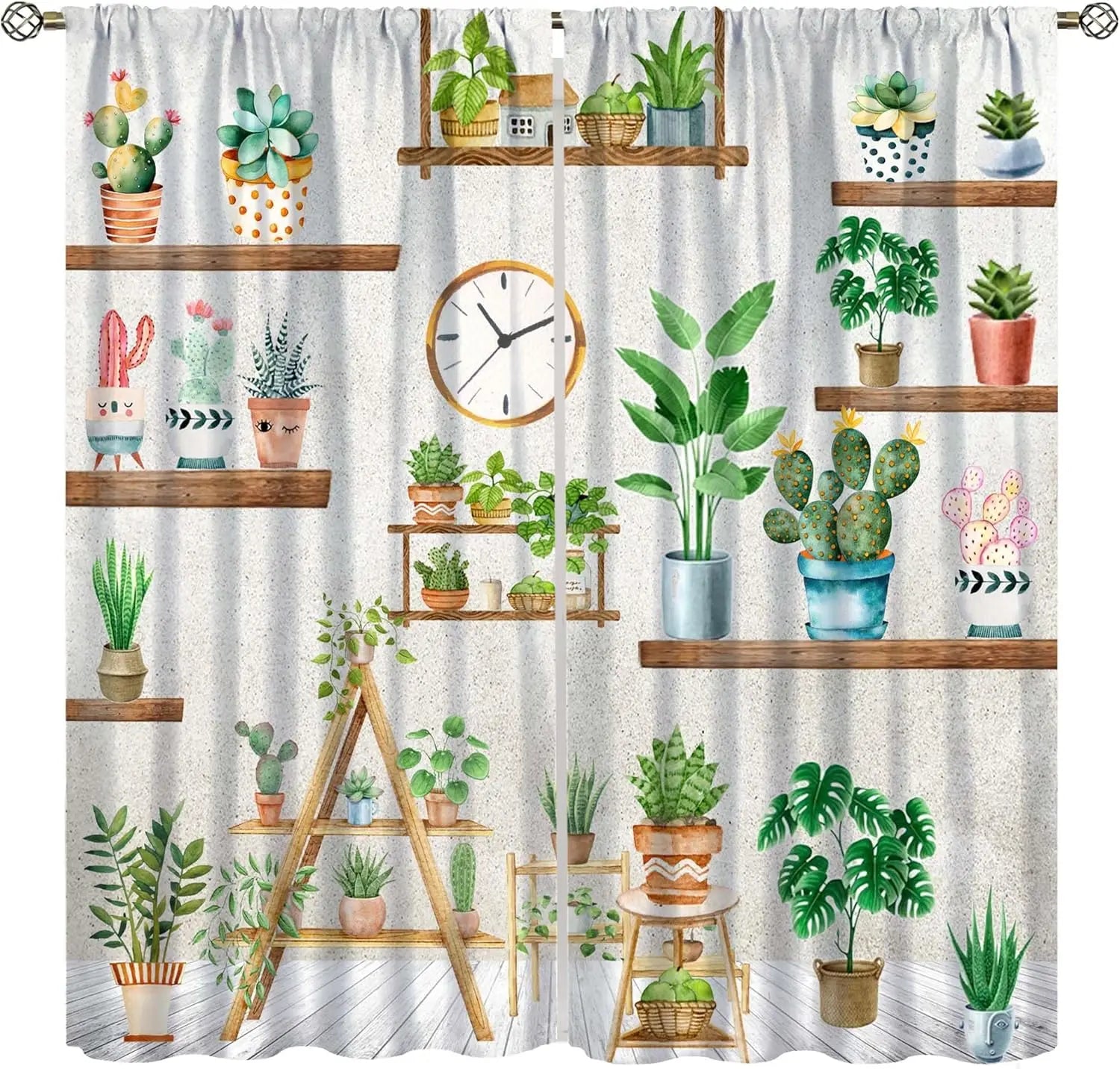Parrot Window Curtains - 2 Panels
