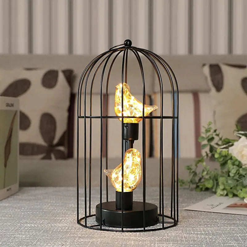 Birdcage Decorative Table Lamp