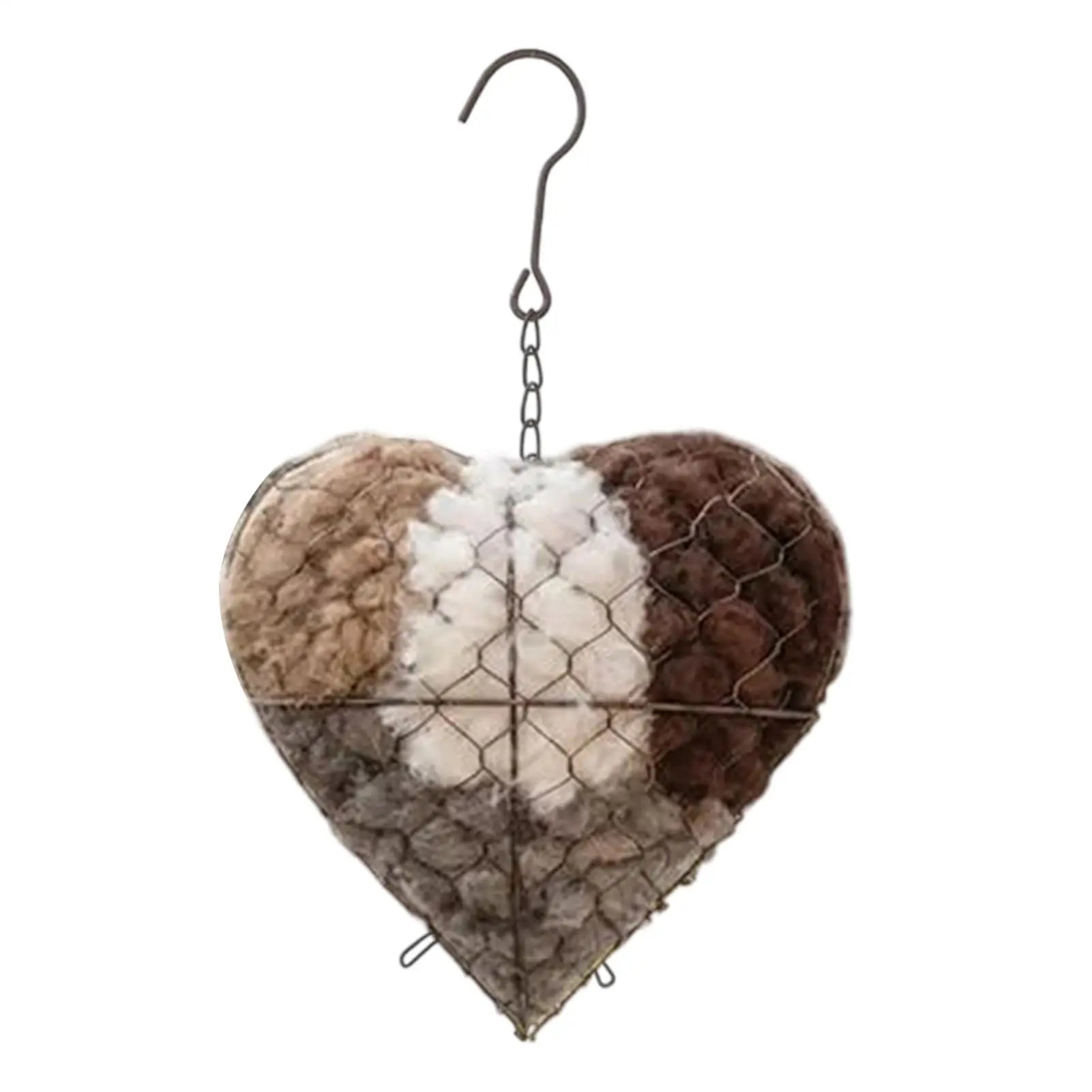 Heart-Shaped Bird Nesting Holder