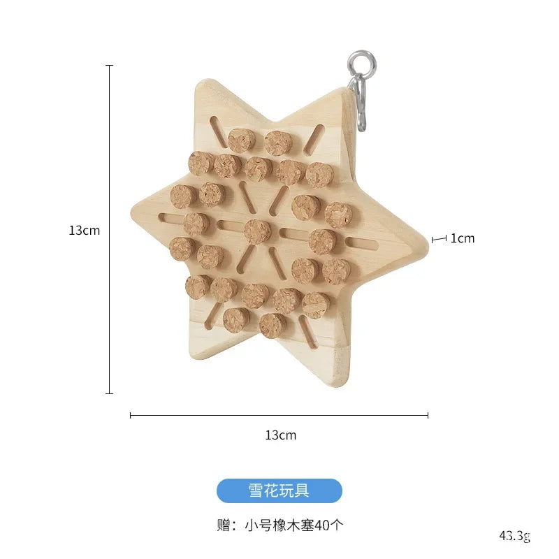 Natural Wooden Cork Puzzle Toy