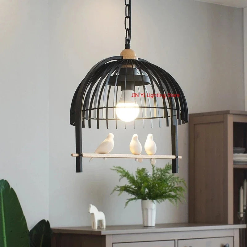 Retro Bird Cage Chandelier