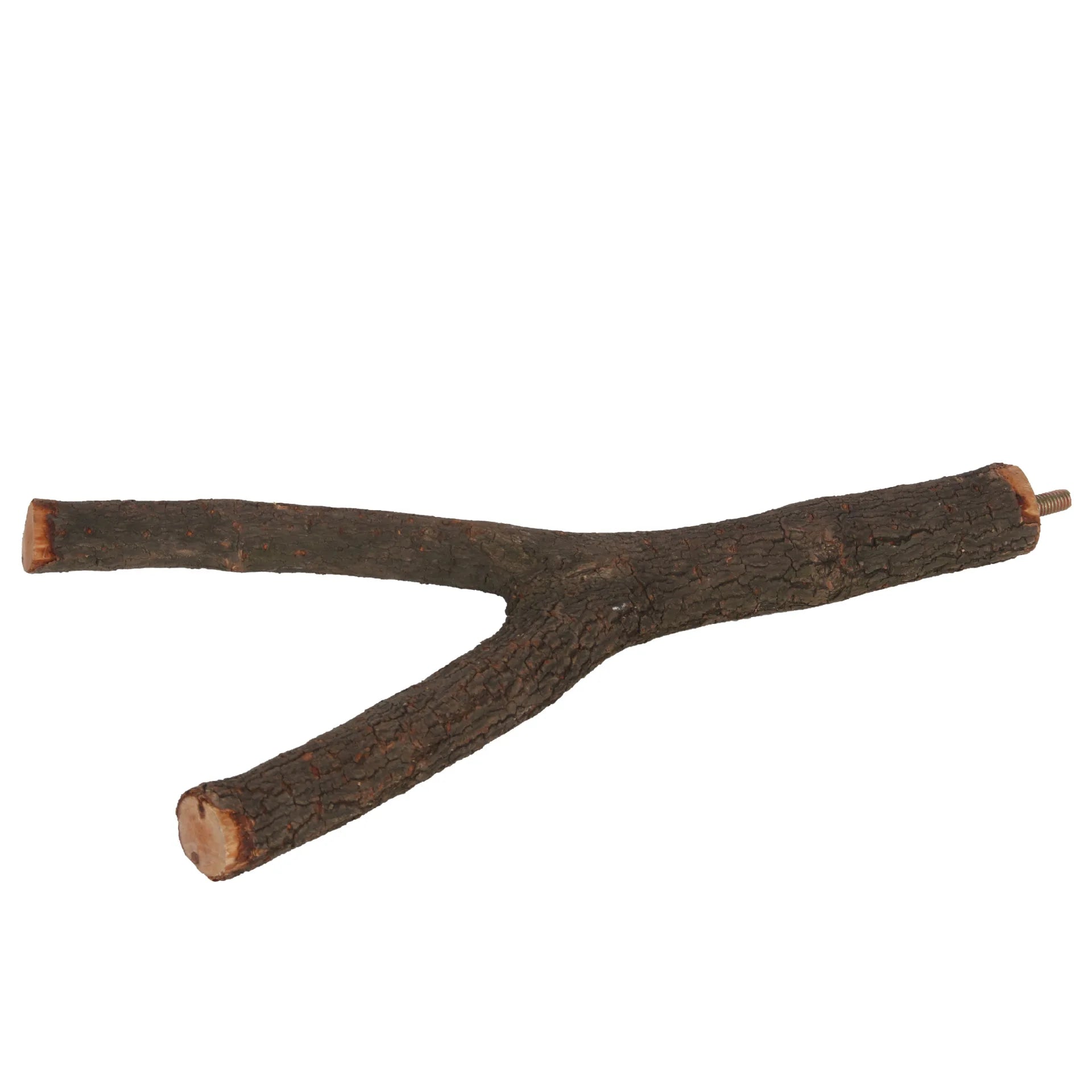 Natural Wood Bird Perch - Tree Branch Stand for Cages