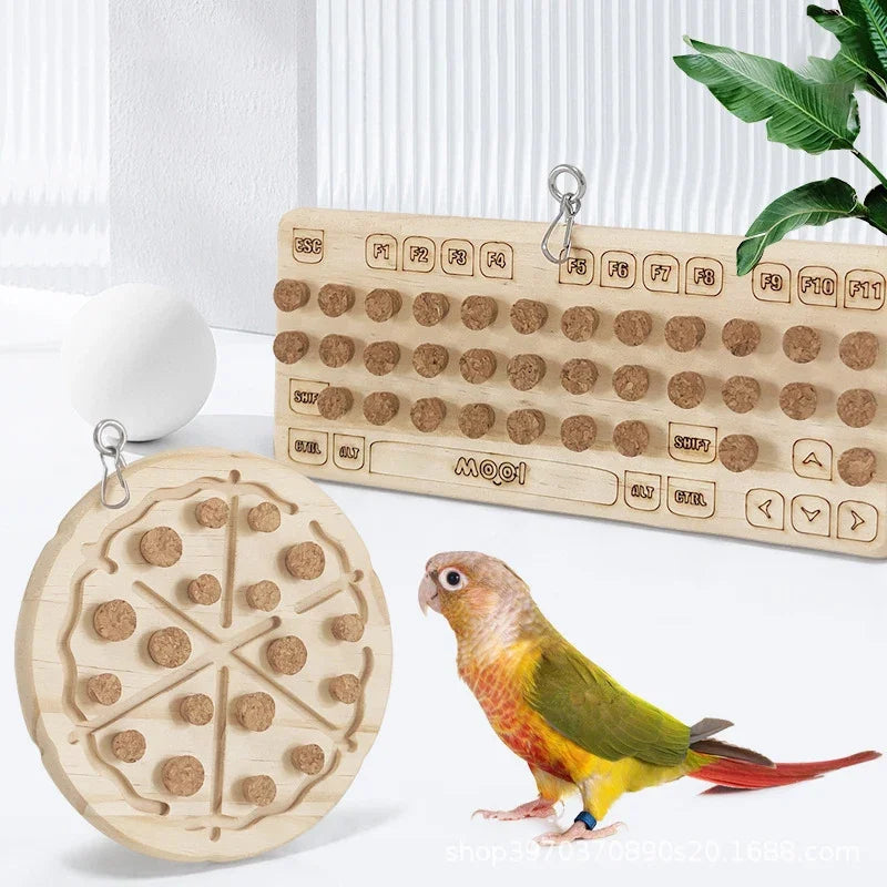 Natural Wooden Cork Puzzle Toy
