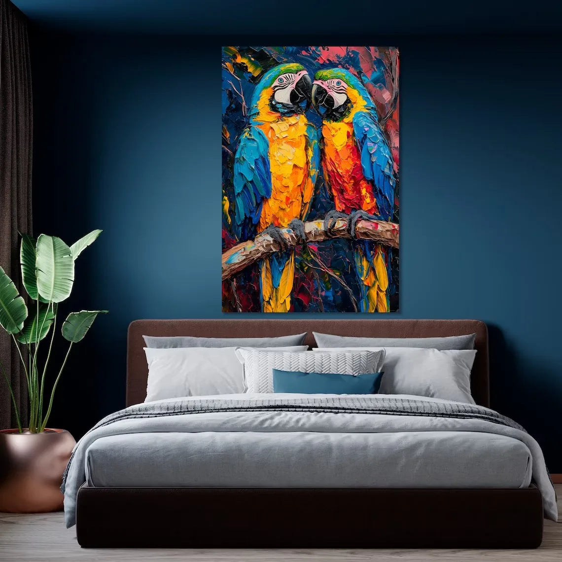 Tropical Bird Canvas Wall Art Print