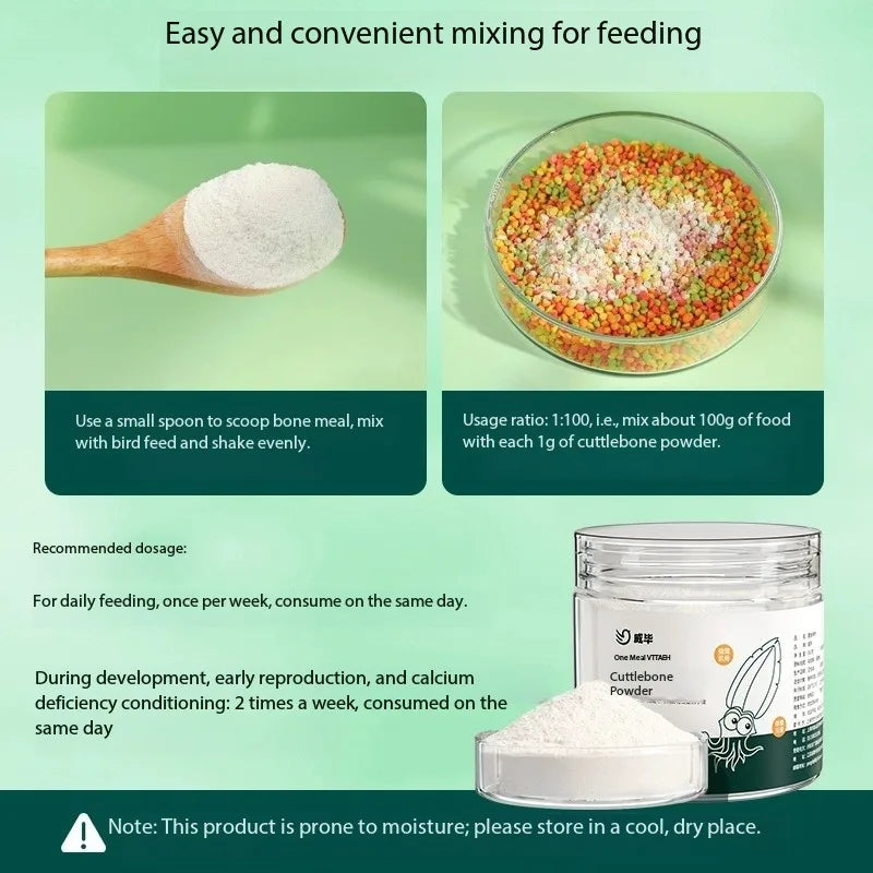 Cuttlefish Bone Powder Calcium Supplement