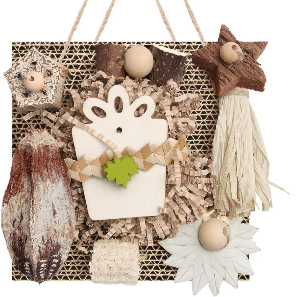 Cardboard Foraging Toy for Parrots & Parakeets