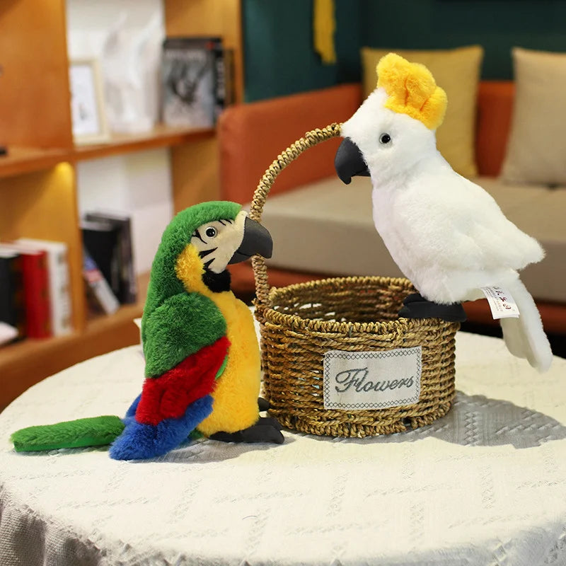 Lifelike Parrot Plush Toy (25cm)
