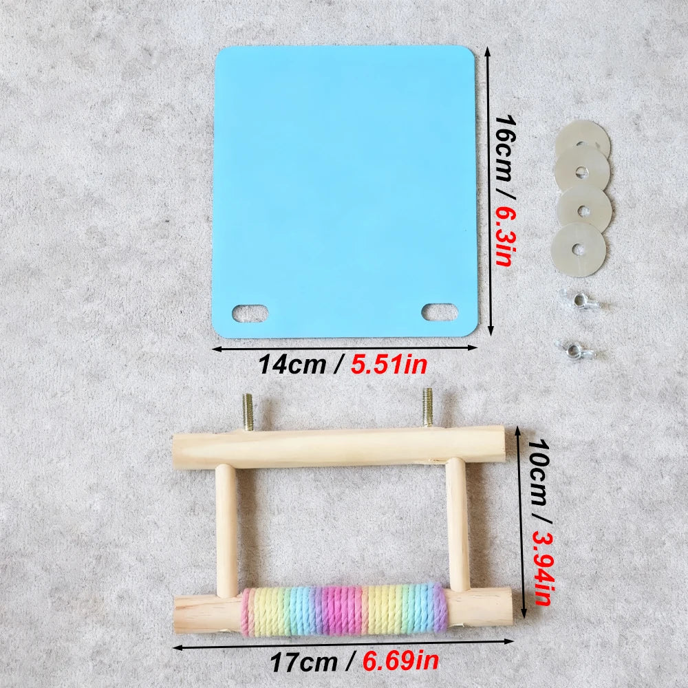 Jute Rope Perch with Mirror