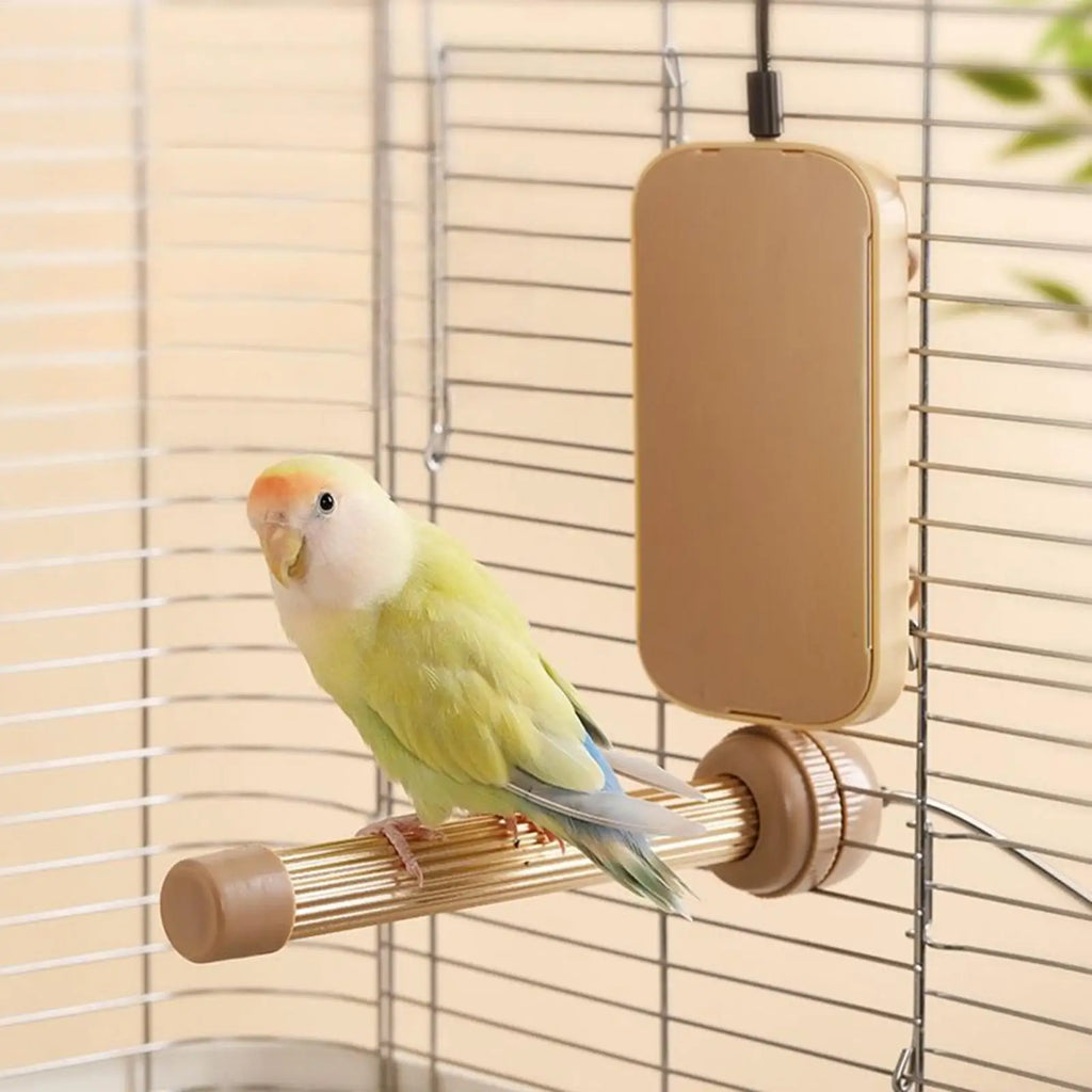 USB Bird Cage Heater with Anti-Bite Perch Stand