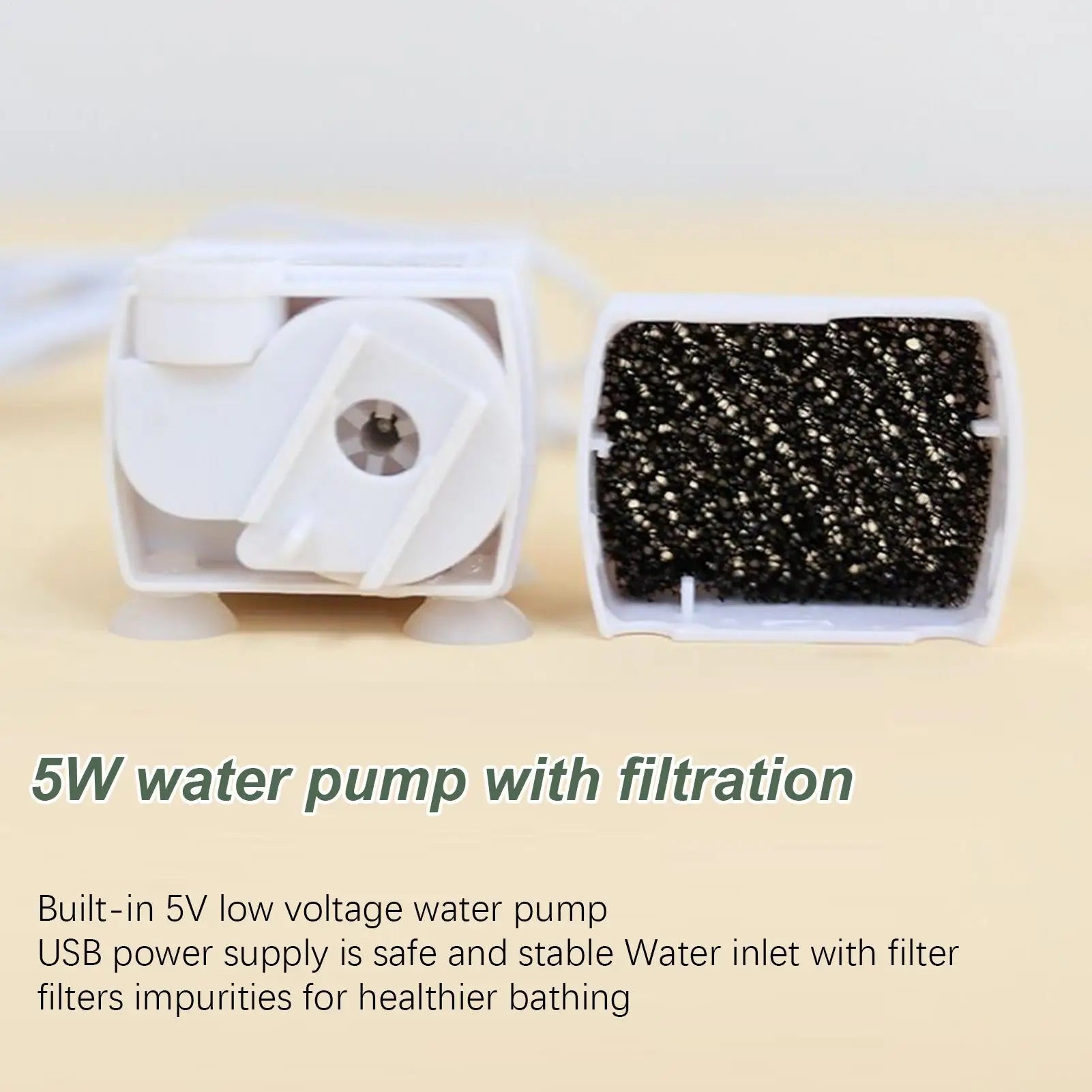 Rechargeable Parrot Shower Bath with Circulating Faucet