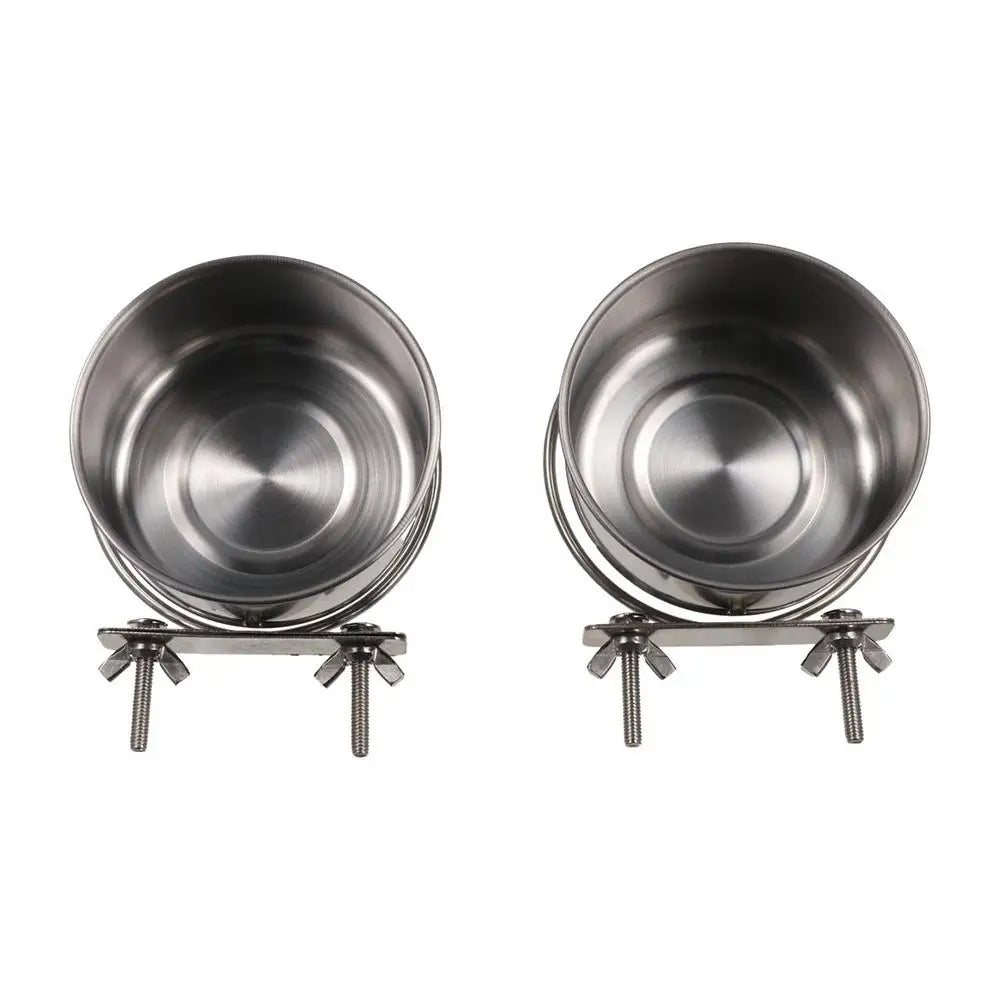 Stainless Steel Parrot Food & Water Bowl