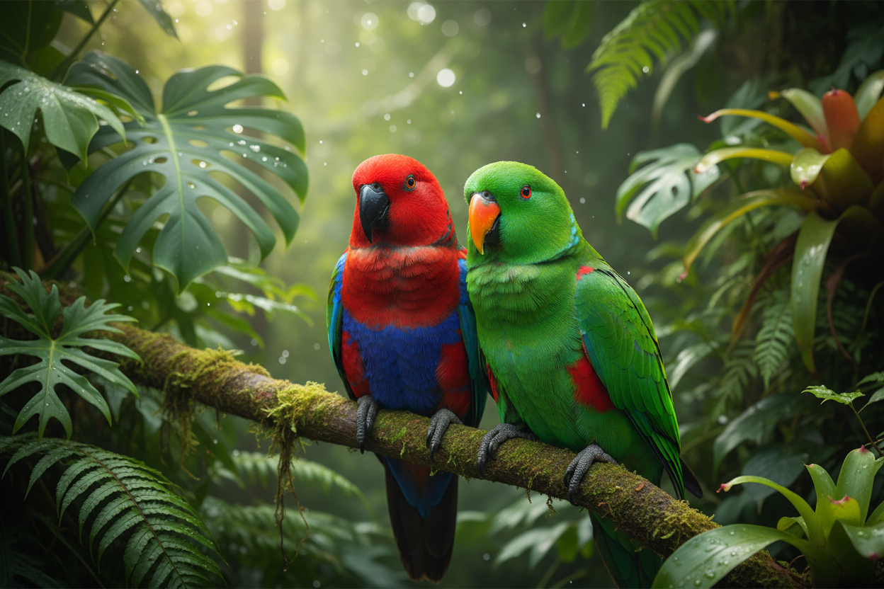 Anatomically Accurate Eclectus Parrots Hero Banner